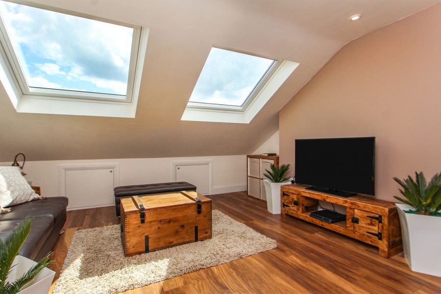 Double velux window in new bedroom