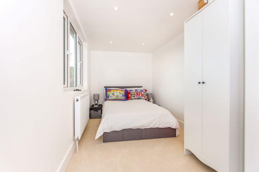 View of double bedroom in loft extension