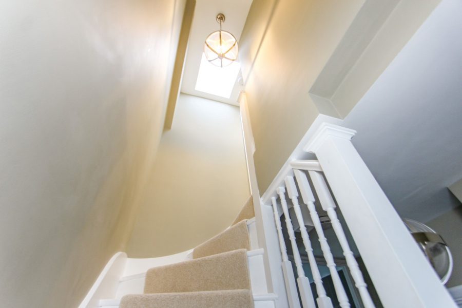 Stairs and lightwell going up to loft extension - 5 Loft Conversion Lighting Ideas for Your Space
