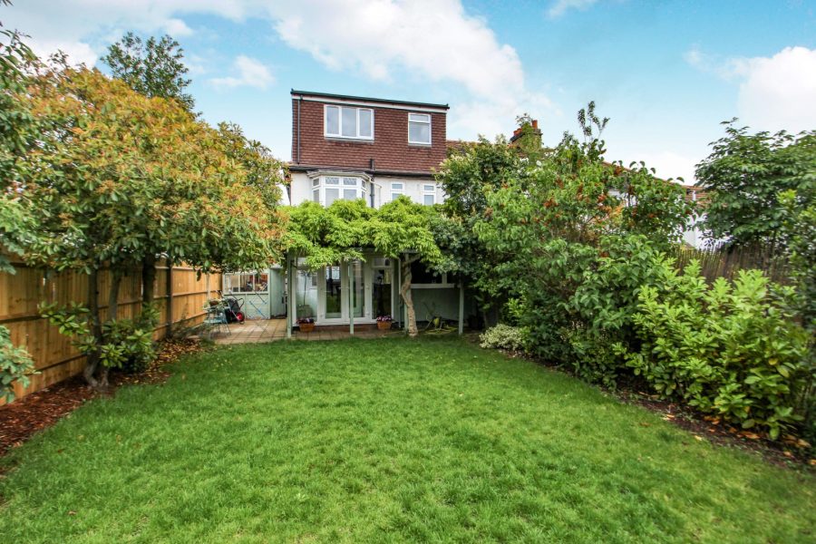 View of loft extension from Rear Garden