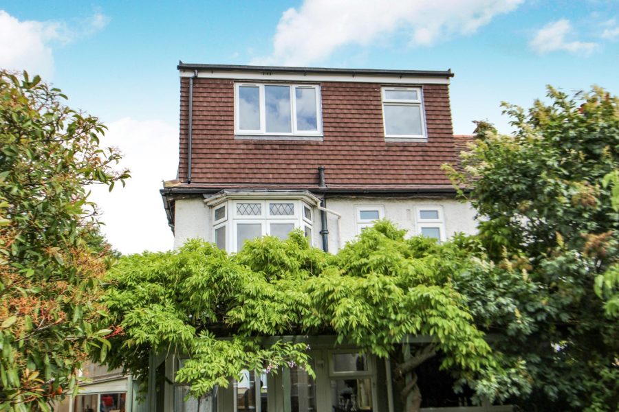 View of loft extension from Rear Garden