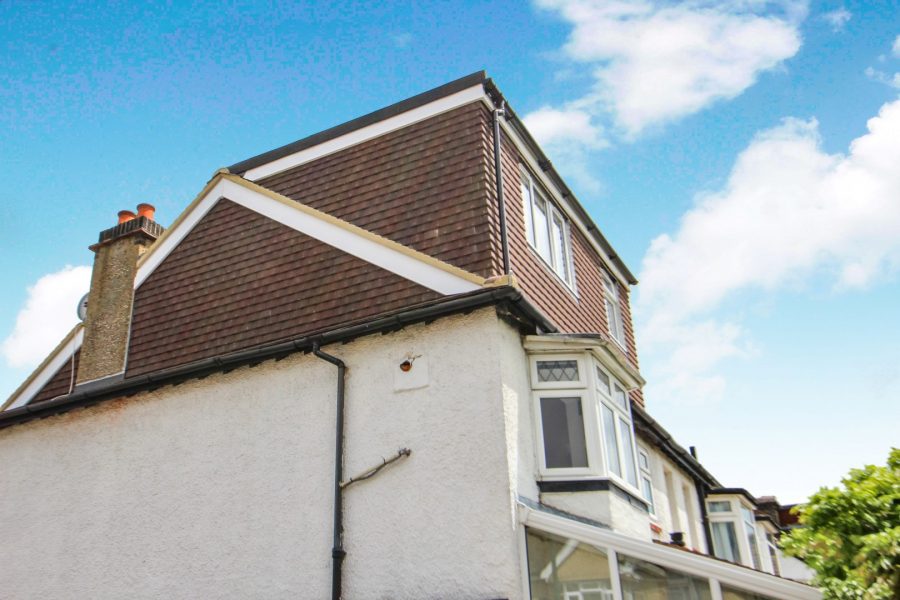 View of loft extension from ground
