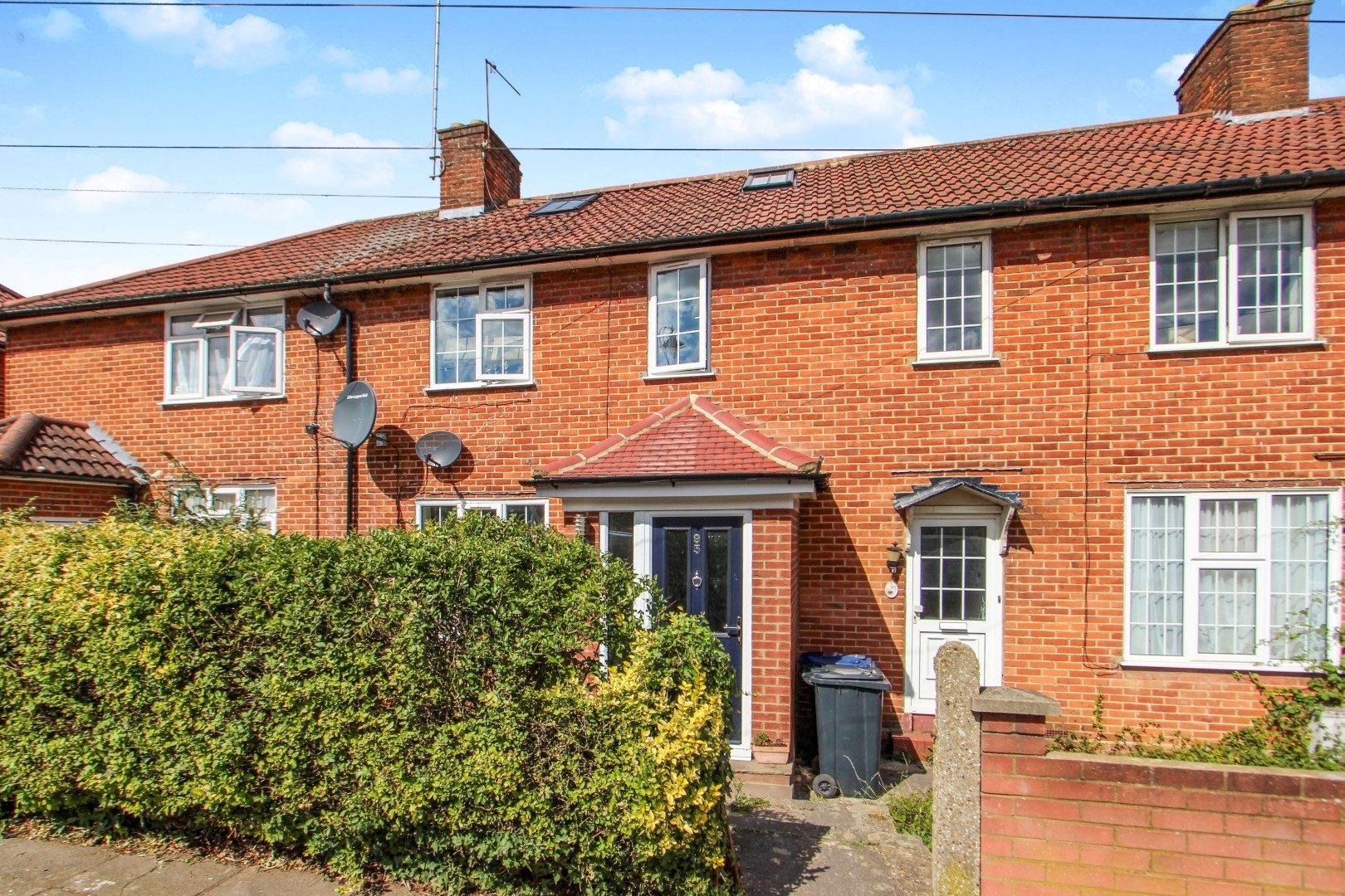 Front streetview of loft extension in Ealing London