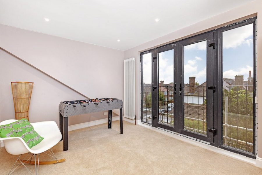Hip to Gable Extension in Streatham french doors alt