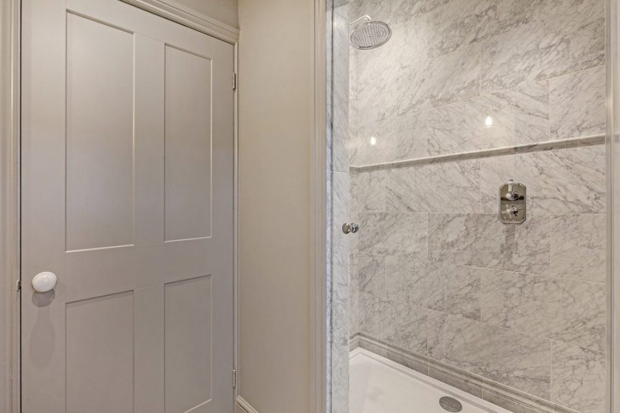 Mansard loft extension Brixton shower