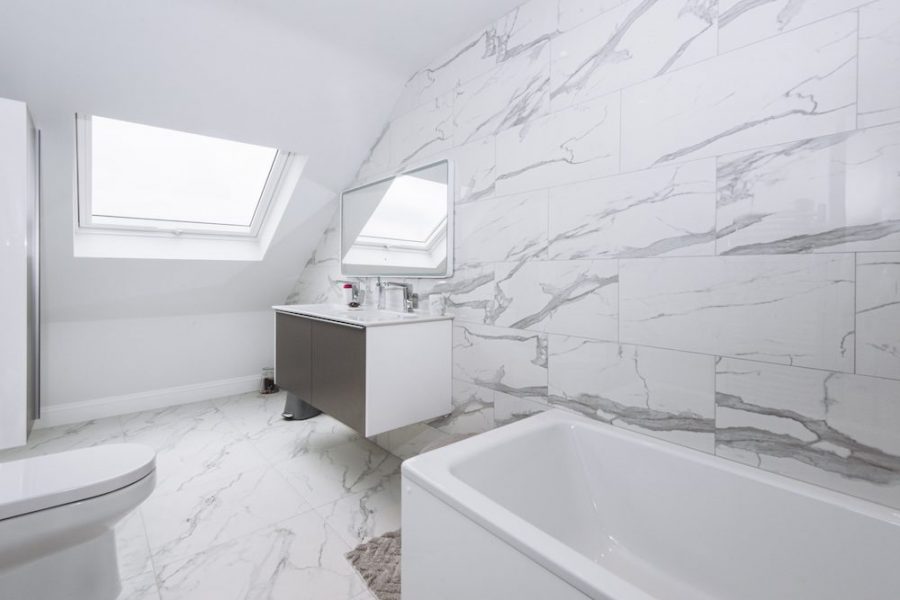 Hip to Gable Dormer loft extension in Thornton Heath bathroom