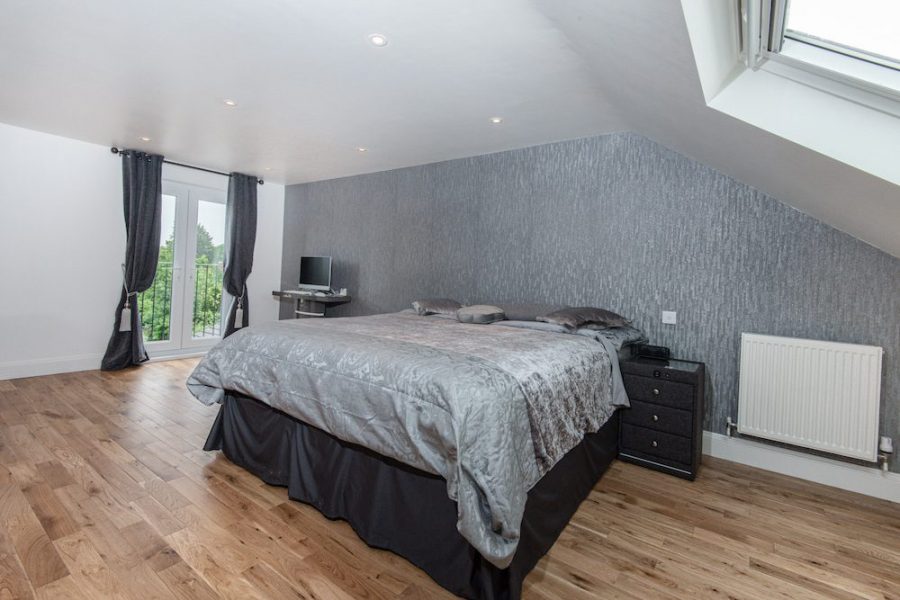 Hip to Gable Dormer loft extension in Thornton Heath bedroom alt