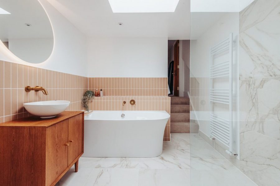 L shaped loft extension in Sutton full bathroom