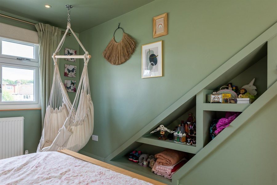 Hip 2 Gable Loft Extension in Streatham hanging chair