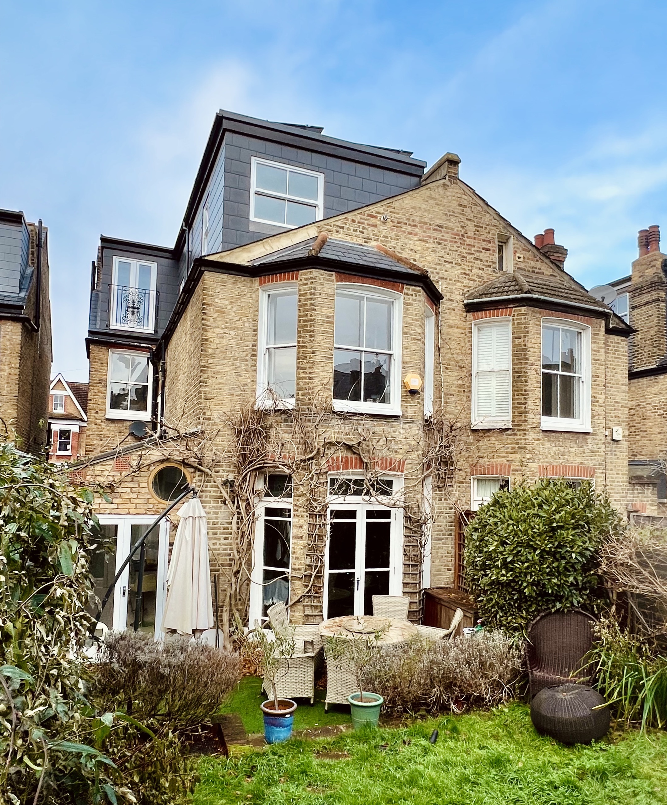 Exterior of the house showing the loft conversion