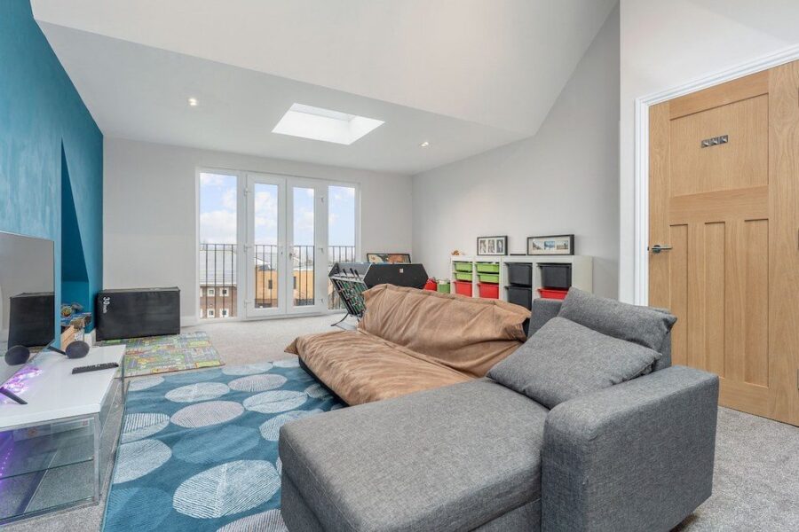 Double Dormer Loft Extension Wandsworth TV Room Alt