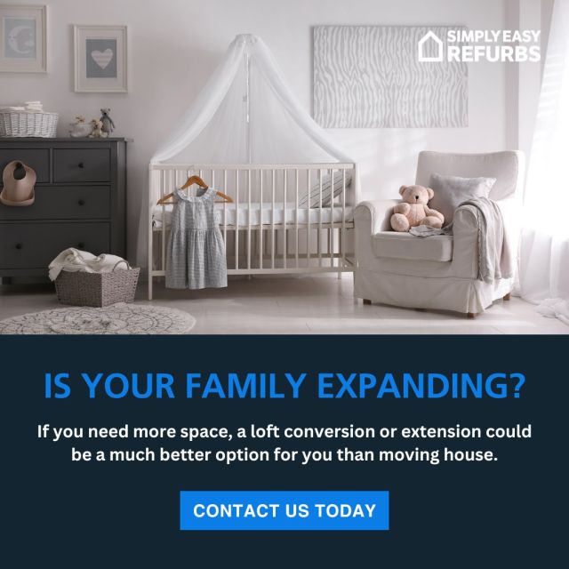 Is your family expanding? 👶

Explore the possibilities of a loft conversion or extension with SimplyEasy Refurbs! 

Why uproot when you can upgrade? If your family needs more space, consider the seamless solution of a loft conversion or extension. 

Elevate your living without the stress of moving!

If you have a space you'd like to transform, reach out to us today at 0203 648 9687! 🏡

.
.
.

#simplyeasyrefurbs #londonlofts #loftconversion #terrace #loftconversionsuk #ensuitedesign #bathroominspo #homeimprovementprojects #homerenovationuk